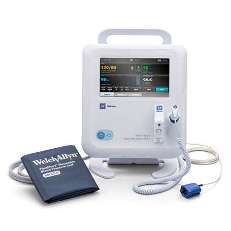 Welch Allyn 44WT-B -  Spot Vital Signs 4400 Device with SureBP Non-invasive Blood Pressure, SureTemp Plus Thermometer and Nonin Pulse Oximeter