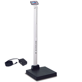 Detecto Apex-AC - Digital Clinical Scale, Includes Non-Medical-Grade AC Adapter, Mechanical Height Rod
