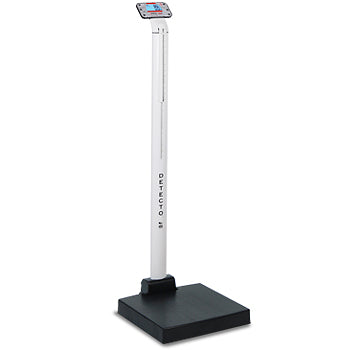 Detecto APEX - Digital Clinical Scale, Mechanical Height Rod, 600 lb x 0.2 lb / 300 kg x 0.1 kg