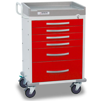 Detecto RC333369RED - Rescue Series, ER, 6 Drawers